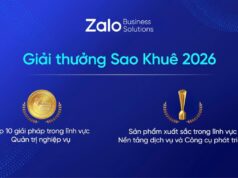 Zalo nhận hai Giải thưởng Sao Khuê 2026 cho các giải pháp hướng đến doanh nghiệp