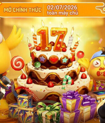 Gunny PC đãi đại tiệc sinh nhật 17 tuổi cùng cùng gói quà lên tới 1,7 triệu xu