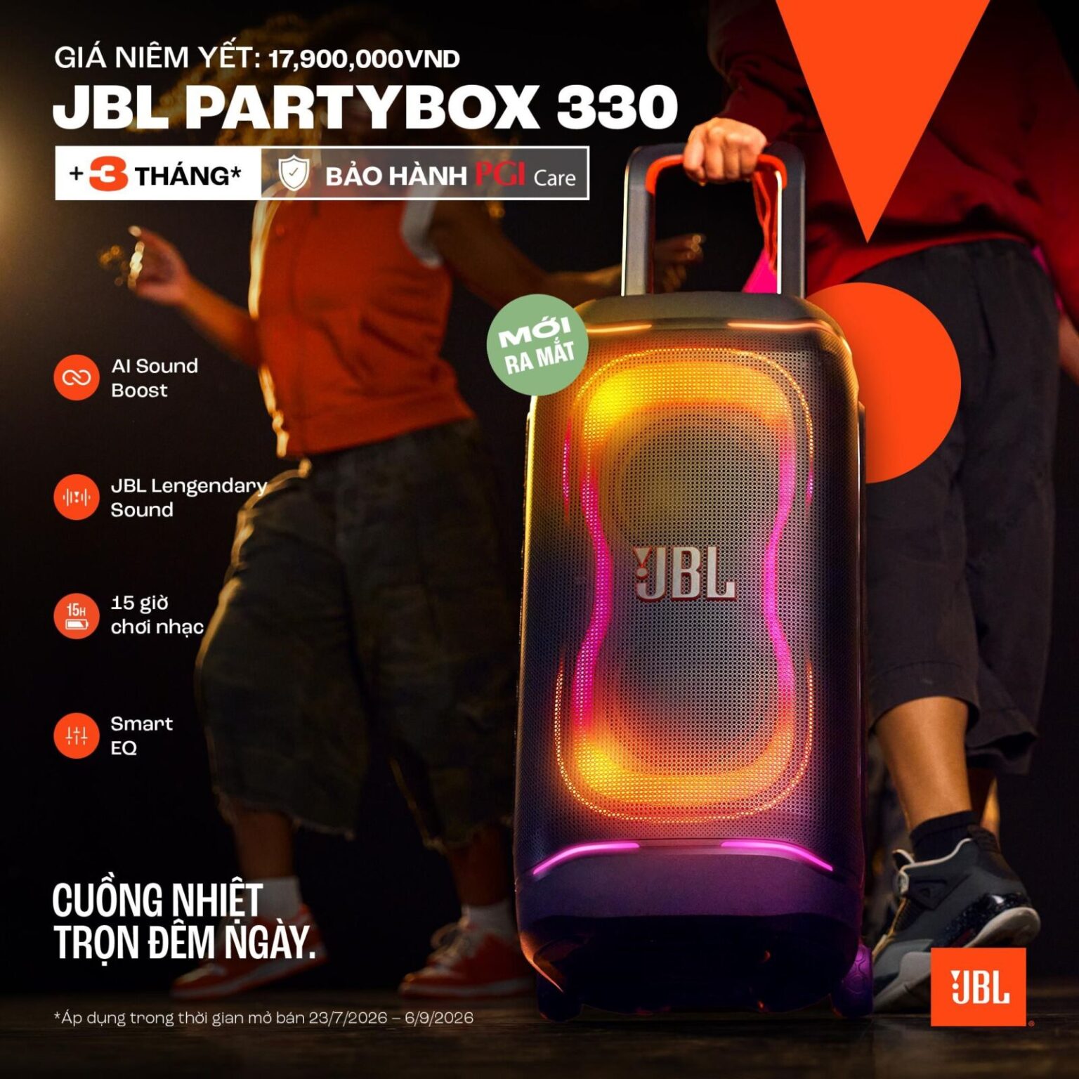 Khuấy động mọi cuộc vui cùng JBL PartyBox 330 và PartyBox 130