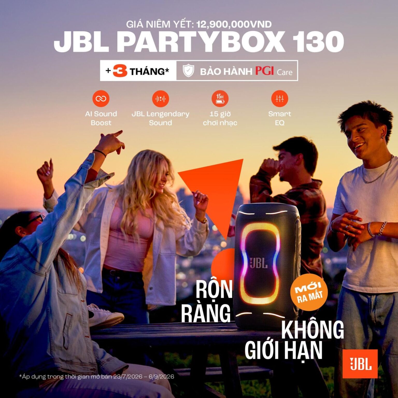 Khuấy động mọi cuộc vui cùng JBL PartyBox 330 và PartyBox 130