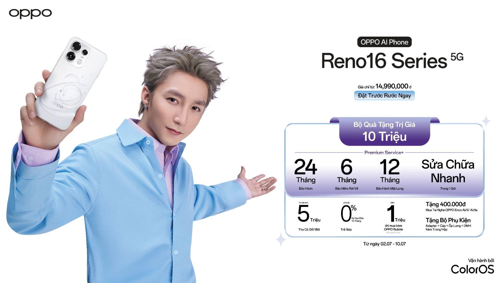 OPPO Reno16 Series 5G chính thức ra mắt tại Việt Nam OPPO Reno16 Series 5G chính thức ra mắt tại Việt Nam: Bật chất riêng cùng Thiết kế Hành Tinh 3D, tự tin sáng tạo với “Chuyên Gia Săn Ảnh Thời Thượng”