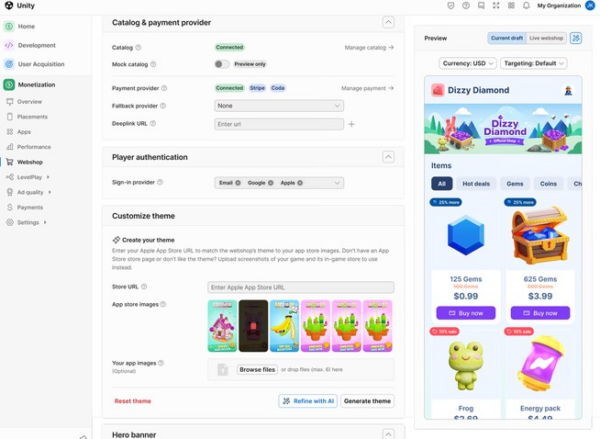 Unity ra mắt SDK mua hàng trong ứng dụng “Unity IAP 5.4” Unity ra mắt SDK mua hàng trong ứng dụng “Unity IAP 5.4” - Tính năng bán hàng trực tiếp tới người dùng (D2C) giúp tăng cơ hội doanh thu cho các nhà phát triển game