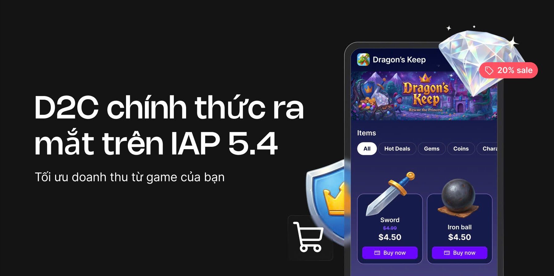 Unity ra mắt SDK mua hàng trong ứng dụng “Unity IAP 5.4” Unity ra mắt SDK mua hàng trong ứng dụng “Unity IAP 5.4” - Tính năng bán hàng trực tiếp tới người dùng (D2C) giúp tăng cơ hội doanh thu cho các nhà phát triển game