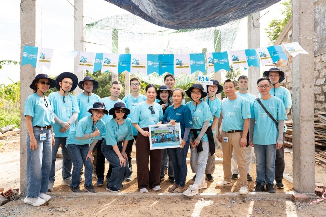 Eaton hợp tác Habitat for Humanity qua dự án tình nguyện xây dựng nhà ở đầu tiên tại Việt Nam Eaton mở rộng hợp tác toàn cầu với Habitat for Humanity qua dự án tình nguyện xây dựng nhà ở đầu tiên tại Việt Nam