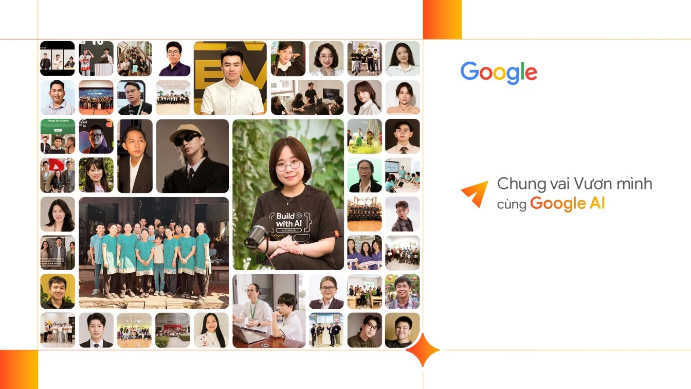 Google giới thiệu 50 câu chuyện đổi mới sáng tạo cùng AI, góp phần thúc đẩy “Kỷ nguyên vươn mình” của Việt Nam Google giới thiệu 50 câu chuyện đổi mới sáng tạo cùng AI, góp phần thúc đẩy “Kỷ nguyên vươn mình” của Việt Nam