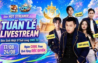 Chị Ca Nô “cà khịa” Thầy Giáo Ba cực gắt trong livestream mừng sinh nhật 9 tuổi OMG 3Q – VNG