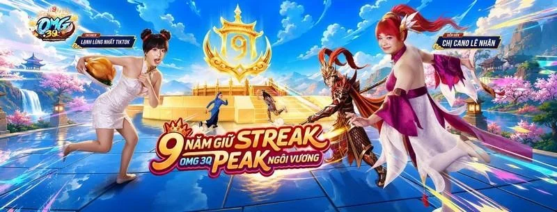 OMG 3Q - VNG chiêu đãi game thủ đại tiệc sinh nhật 9 tuổi cực khủng OMG 3Q - VNG chiêu đãi game thủ đại tiệc sinh nhật 9 tuổi cực khủng