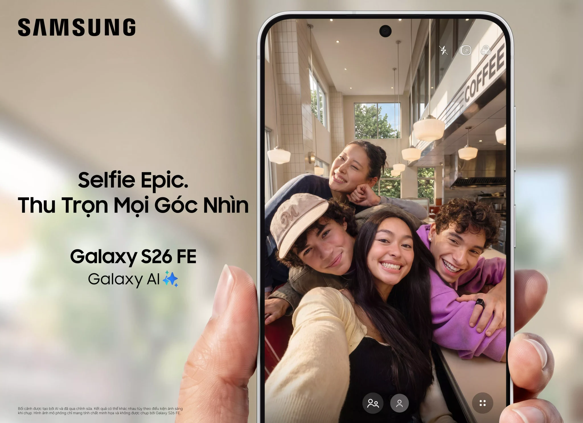 Samsung Galaxy S26 FE: trải nghiệm flagship mới nhất, tập trung giá trị thiết yếu cho người dùng Samsung Galaxy S26 FE: Mang đến trải nghiệm flagship mới nhất, tập trung giá trị thiết yếu cho người dùng