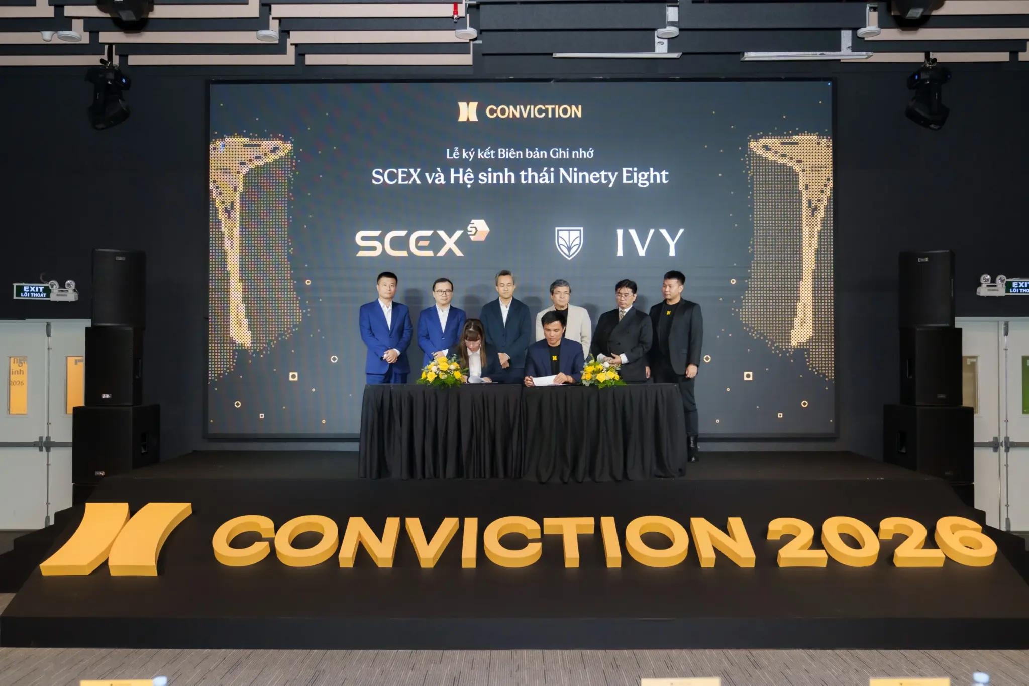 SCEX và IVY ký kết biên bản ghi nhớ hợp tác chiến lược, cùng hướng tới một hạ tầng thị trường tài sản số bền vững, minh bạch và hợp pháp tại Việt Nam SCEX và IVY ký kết biên bản ghi nhớ hợp tác chiến lược, cùng hướng tới một hạ tầng thị trường tài sản số bền vững, minh bạch và hợp pháp tại Việt Nam