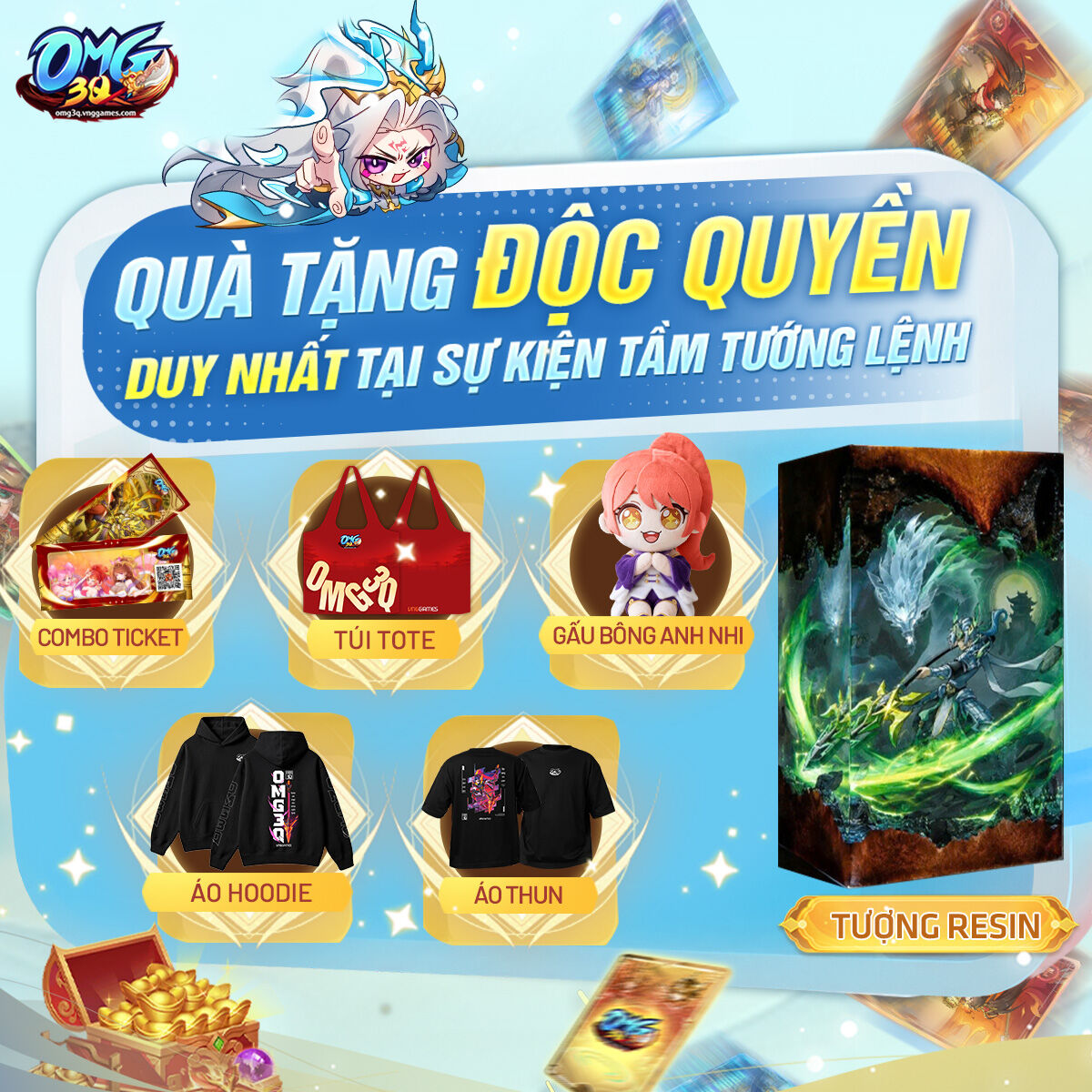Tượng đài game Tam Quốc OMG 3Q đón sinh nhật 9 tuổi cùng Chị Ca Nô, Thầy Giáo Ba và dàn KOL đình đám Tượng đài game Tam Quốc OMG 3Q đón sinh nhật 9 tuổi cùng Chị Ca Nô, Thầy Giáo Ba và dàn KOL đình đám