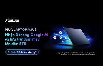 Mua laptop ASUS & ROG tặng 3 tháng Google AI cùng lưu trữ đám mây đến 5TB