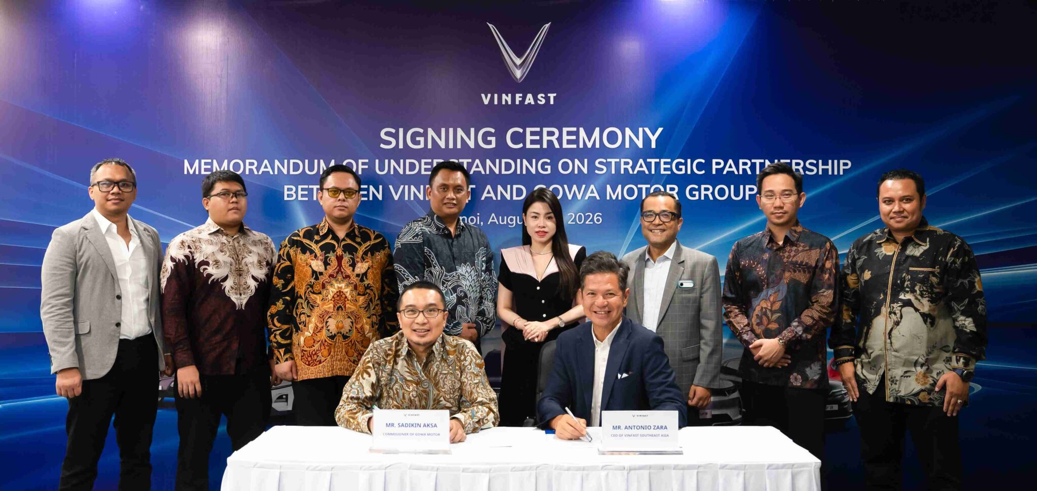 VinFast hợp tác với Gowa Motor Group, lập liên doanh mở rộng hệ thống đại lý tại Indonesia VinFast hợp tác với Gowa Motor Group, lập liên doanh mở rộng hệ thống đại lý tại Indonesia