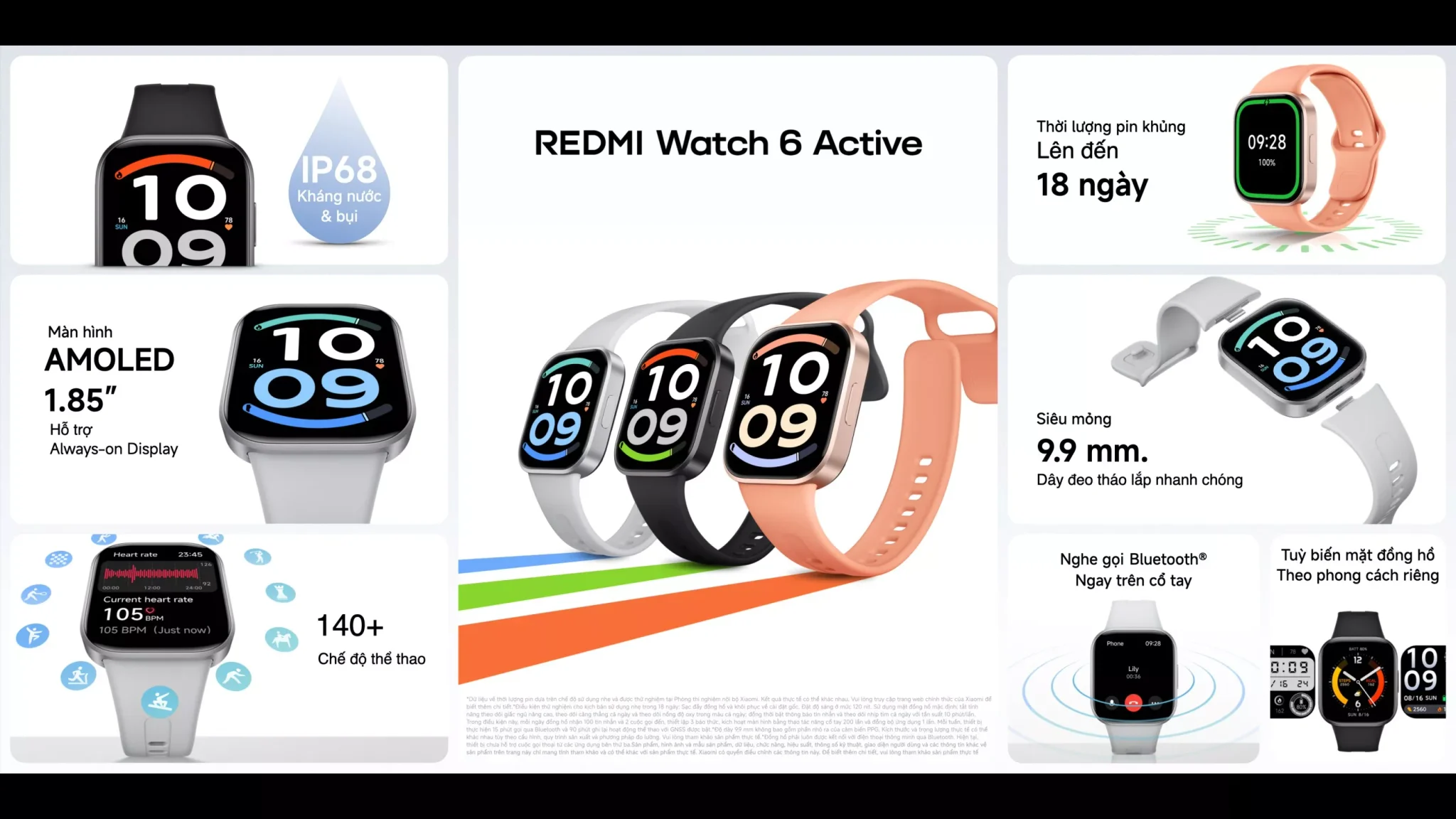 Xiaomi kết nối nhịp sống thông minh với REDMI Watch 6 Series, máy giặt Mijia và loạt thiết bị gia dụng mới Xiaomi kết nối nhịp sống thông minh với REDMI Watch 6 Series, máy giặt Mijia và loạt thiết bị gia dụng mới